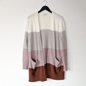 Madewell colorblock oversized cardigan, small